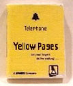 Dollhouse Miniature Yellow Pages